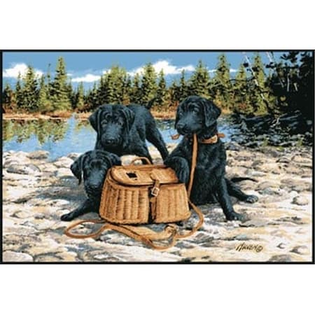Associated Weavers Custom Printed Rugs GONE FISHING Gone Fishing Wildlife Rug GONE FISHING